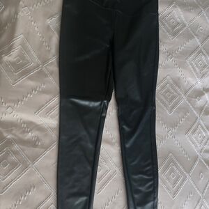 Seven7 Black Faux Leather Leggings